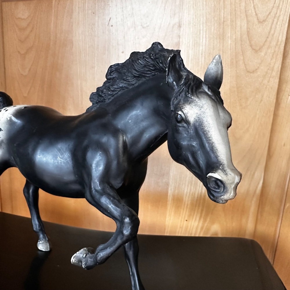 Vintage Breyer Running Stallion Black Appaloosa #127 - Picture 7 of 15